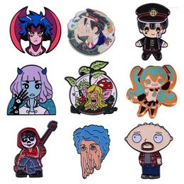 Brooches Cute Game Cartoon Anime Brooch Interesting Metal Enamel Badge Collection Denim Jacket Backpack Pin Decoration Fans Gift