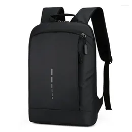 School Bags Waterproof Ultra Lightweight Black Bag For Men Book Men's Stylish 15.6 In Notebook Backpack