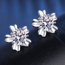 Luxury Men Women Moissanite Earrings Jewellery 925 Sterling Silver 0.5ct Moissanite Diamond Earrings For Men And Women Fashion Jewellery