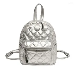 School Bags Backpack Women Diamond Patterned Leather Women's Mini Mochila Bolsas Para Mujeres For Bag Bolsos