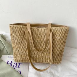 Evening Bags 2024 Casual Straw Hand Bag Summer Beach Travel Female Large Capacity Tote Eco Friendly Big Shopper