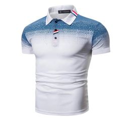 Summer Casual Polo Shirt Men Short Sleeve Business Shirt Fashion Design Tops Tees 2206223514348