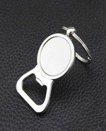 Beer Bottle Opener Key Rings DIY For 25mm Glass Cabochon Keyrings Engraving Gifts Zinc Alloy Kitchen Bar Tools Men Gifts lxj0685577903