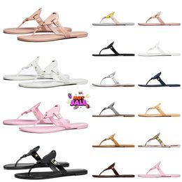 Top Fashion Beach Soft Sandals Famous Designer Women OG Original Classics Miller Slides Flip Flops Luxury Lady Leather Black White Yellow Pink Red Slippers Sandale