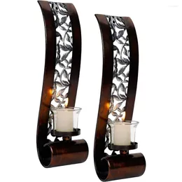 Candle Holders Dining Room And Office Children's Birthday Candles Wall Sconce 14.4 X 3.5 Inch Holder Set Of 2 Bathroom Party Supplies
