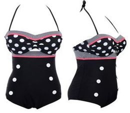 Whole2015 Cutest Swimsuit Swimwear Vintage Pin Up High Waist Bikini Set SMLXL BR 4063618