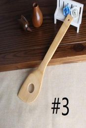 Bamboo spoon spatula 6 Styles Portable Wooden Utensil Kitchen Cooking Turners Slotted Mixing Holder Shovels EEA139547728368