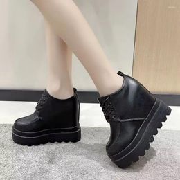 Casual Shoes Women Sneakers Ladies Fashion Ribbon Vulcanized Lace Up Thick Sole Women's Zapatillas De Deporte