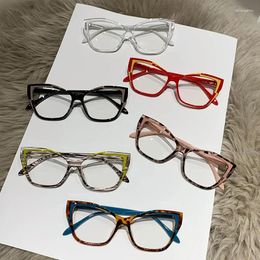 Sunglasses Fashion Anti Blue Light Blocking Eye Glasses Gradient Color Women Luxury Designer Eyeglasses Ladies Optical Frame