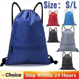 Outdoor Bags Waterproof Gym Bag Oxford Drawstring Sack Fitness Travel Backpack Shopping Swimming Basketball Yoga Sports