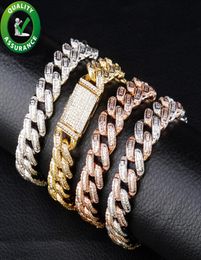 Hip Hop Mens Jewellery Bracelets Iced Out Diamond Tennis Chains Bracelet Luxury Designer Bangle Men Cuban Link Chain Rapper Hiphop A4323722
