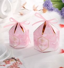 Candy Box With ribbon chocolate gift boxes souvenirs for guests wedding Favours and gifts Birthday Baby Shower Favours boxes5760724