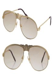 Whole Selling Diamond Men Metal Sunglasses 18K Gold Vintage Women Glasses Unisex 1112613 Smaller Big Stones C Decoration for D1275038