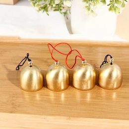 Decorative Figurines 1PC Pure Copper Metal Bell Wind Chime Pendant Anti-theft Door Home Decoration For Birthday Wedding Christmas Event