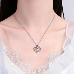 Pendant Necklaces Cute Mother And Child Heart-shaped Necklace - Exquisite Jewellery For Girls Holiday Christmas Gift