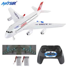 Boeing 747 Airbus A380 RC Plane 2.4G 2CH Remote Control Aeroplane Fixed Wing Aircraft RC Toys Gift for Children 240426
