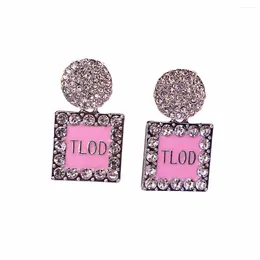 Stud Earrings Membership Gifts Custom Sparking Crystal Top Ladies Of Distinction Group Letters TLOD Jewelry