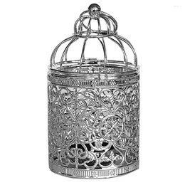 Candle Holders Iron Durable Craft European Style Plating Hanging Lantern Tea Light Ornament Retro Holder Bird Cage Home