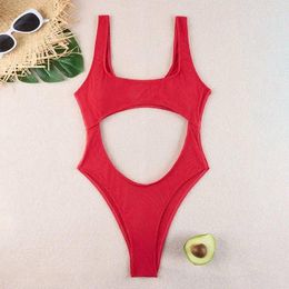 Women's Swimwear Cikini-Women's Sexy Bikinis Set One Piece Swimsuit Monochromatic Beach Bathing Suit For Women Summer