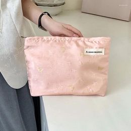 Cosmetic Bags Sweet Butterfly Bag Clutch Large Makeup Organiser Korean Pouch Women Cute Toiletry Beauty Case