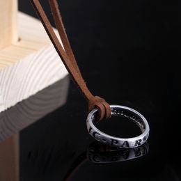 Mysterious Waters 4 Choker Necklace Letter SIC PARVIS MAGNA Drake Neckalces Pendants Ring for Women Men Jewellery GIfts
