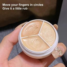 Waterproof Concealer Covers Acne Marks Dark Circles Longlasting foundation cream 3Color Palette Cream Cosmetics 240430
