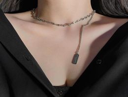 Pendant Necklaces Simple Metal Necklace Ins Tide Cold Wind Clavicle Pig Nose Chain Sexy Female Fashion Jewellery Item8743222