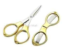 New Stainless Steel Folding Scissors Outdoor Fishing Tools Portable Fishing Line Cutter Multifunctional Household Tailor Scissors 3109825