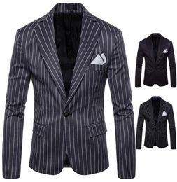 M4XL Spring Autumn Striped Design blazer unique mens blazers mens blazer jacket slim fit jaqueta Fashion suit men Coats Casual J17516922