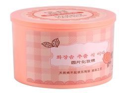 Whole 200Pcs Facial Cotton Pads Nail Polish Remover Cosmetic Makeup Wipe Round Pink Box3527244