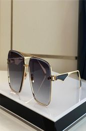 New fashion design sunglasses HALY II square cut lens K gold frame generous and versatile style outdoor uv400 protection glasses7123212