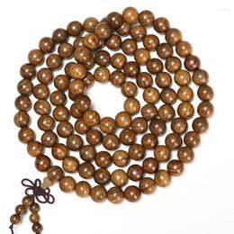 Charm Bracelets 6mm Natural Sandalwood Buddhist Beads 108 Buddha Meditation Prayer Wood Beaded Bracelet Layer Bangles Men Women