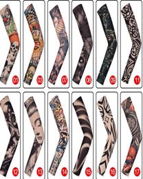 1 PC AntiSunshine Fashion Men and Women Tattoo Arm Leg Sleeves High Elastic Nylon Halloween Party Dance Party Tattoo Sleeve7623645