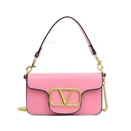 Luxury Brand Designer Chain Shoulder Bags Fashion v Letter Handbag Wallet Vintage Ladies Solid Color Leather Bag Crossbody NWFR