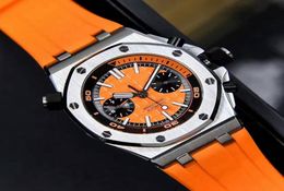 2018 Fashion MultiFunctional Men039s Watch 316 Stainless steel threepiece shell case highlights the overall line Fully auto1265428