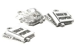 100pcslot Silver 2732mm silver tone Diary Storybook books Charm For Jewelry Making Necklace pendants whole1360061