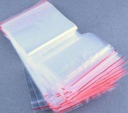 Whole 100Pcs 6X9CM New Zip Lock Bags Clear 2MIL Poly Bag Reclosable Plastic Small Baggies Gift Candies Packing Bags8970602