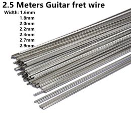 Accessories 1PC 2.5 Metres Cupronickel Electric Bass Guitar Fret Wire Copper Nickel Alloy 8FT Bass Guitar Fingerboard Fret Wire 1.6MM2.9MM