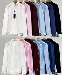 Designer Mens Casual Shirts Pony Paul Polos Tshirts Dress Big Horse Embroidery Business Clothes Long Sleeve Slim Lapel Tees Size M-3XL Fashion Clothing 555333455