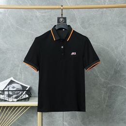 Męska koszula polo męska sportowa koszulka mody mody T-shirt swobodny męski golf letnia polo koszulka haft haft high street Hip Hop trend bestsellerowy krótki rękaw G38