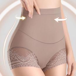 Women's Panties High-waisted Women Floral Lace High Waist Tummy Control Underwear For Postpartum Recovery Support