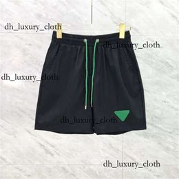 Prd Praddas Men's Swimwear Designer Fashion Brand New Green Triangle Standard Triangle Shorts Casual Minutes Beach Pants Shorts Men Summer Thin Sports Pants 1736