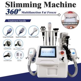 Slimming Machine Hot Fat Freeze Cryolipolysis Machine 6 Handles Cryotherapy Cool Shaping Lipo Cavitation Vacuum Skin Tightening Cryo Body Sl