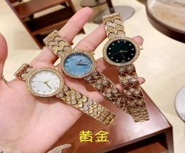 Full Brand Wrist Watches Women Girl Crystal Diamond Style Metal Steel Band Quartz Clock GU1258836416