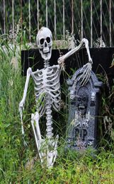 Halloween Prop Skeleton Full Size Skeleton Skull Hand Lifelike Human Body Poseable Anatomy Model Party Festival Decoration Y2010067540519