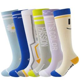 Socks Hosiery Medical Compression Socks Nurses Blood Circulation Elastic Socks Womens Long Tube Outdoor Sports Running Cycling Basketball New Y240504