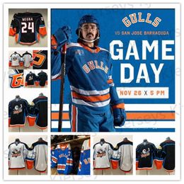 CeoC202 San Diego Gulls third Jersey TERRY MEGNA THOMAS WIDEMAN STOLARZ CARRICK COMTOIS OLEKSY WAGNER Ritchie Sorensen Hockey Jerseys Any name and n