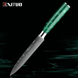 Kitchen Utility Knife 5 inch Small Kitchen Multi-purpose Chef Knife Super Sharp Blade for Cutting Slicing Fruit Vegetable Meat