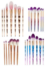 7pcsset Professional Makeup Brushes 3 Colors Beauty Cosmetic Eyeshadow Lip Powder Face Tools Kabuki Brush Set4213716