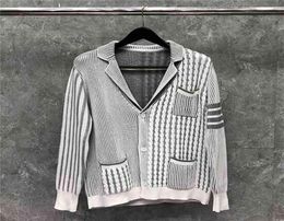 Brand Sweaters Men Women Slim Cardigans Clothing Patchwork Striped Wool Thick Autumn Winter Casual Coat9060615